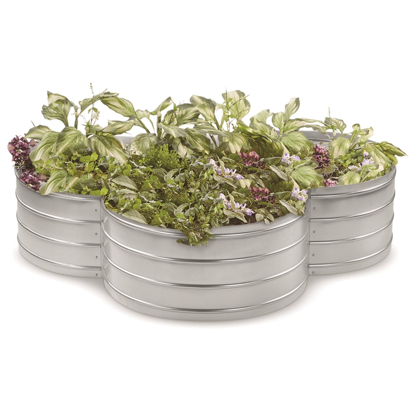 CASTLECREEK Clover-shaped Galvanized Steel Planter Box