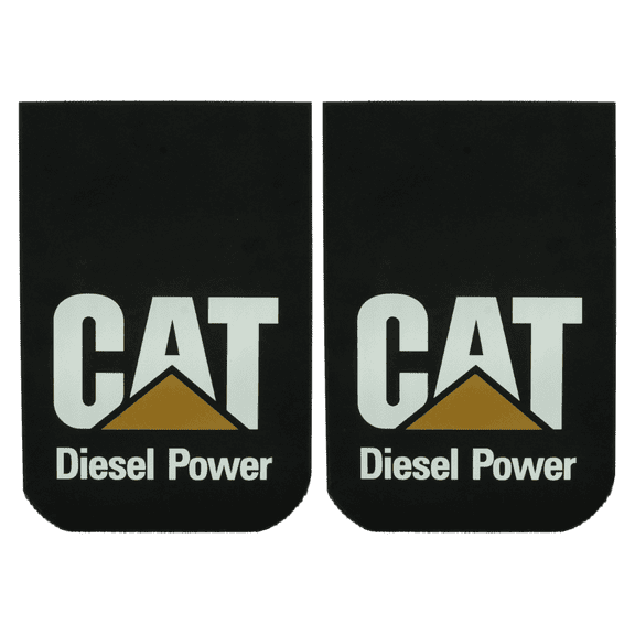 CAT 12x18 "Diesel Power" Mud Flaps, 1/4" Thick (Set of 2)