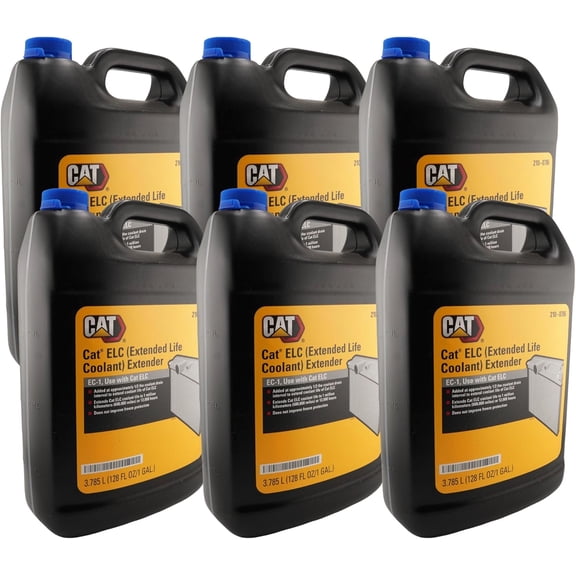 CAT 210-0786 (2100786) ELC Extended Life Coolant Extender 1 Gallon Bottle Ensures Performance to 12,000 Hours, Contains Bittering Agent (Case of 6)