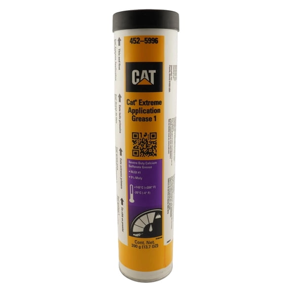 CAT 452-5996 (4525996) Extreme Application Grease #1 390 Gram Cartridge 5% Moly, NLGI #1 Severe Duty Calcium Sulfonate