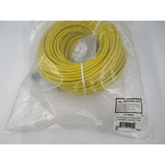 CAT 6 UTP 24 AWGFast Ethernet Lan Cable w/150 pc Cable Tie 100 pc Clips 150'