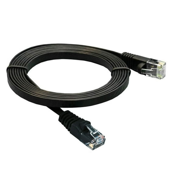CAT 6a Flat Ethernet 5 Feet Network Cable with Speeds up to 10Gbps