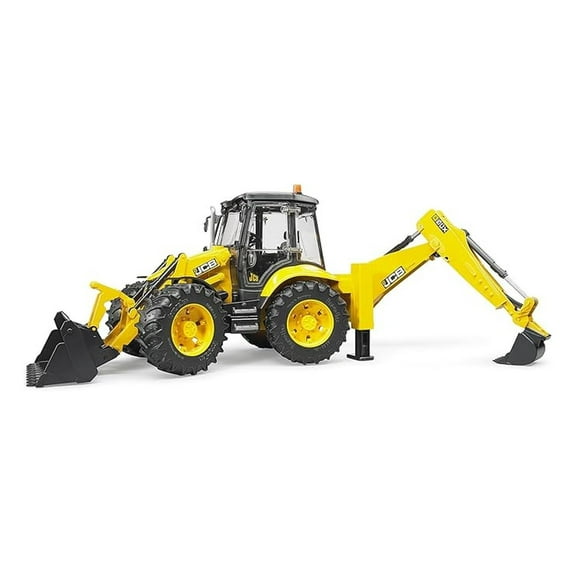 CAT Backhoe Loader Construction Vehicle, Realistic Toy Digger with Moving Front Loader and Excavator Arm, Great for Play Indoors, Outdoors, in Sand and Snow, 1:16 Scale, Ages 3+