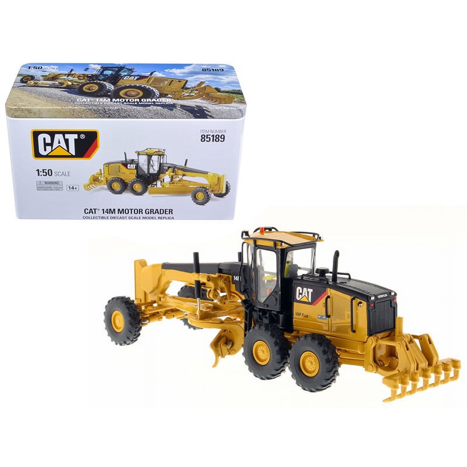★CAT 14M MotorGrader DiecastMasters 1/50 CAT Caterpillar 14M Motor Grader with Operator High Line