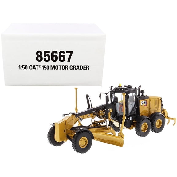 CAT Caterpillar 150 Motor Grader with Operator "High Line Series" 1/50 Diecast Model by Masters