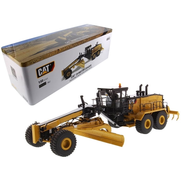 CAT Caterpillar 24 Motor Grader with Operator High Line Series 1/50 Diecast Model by Masters