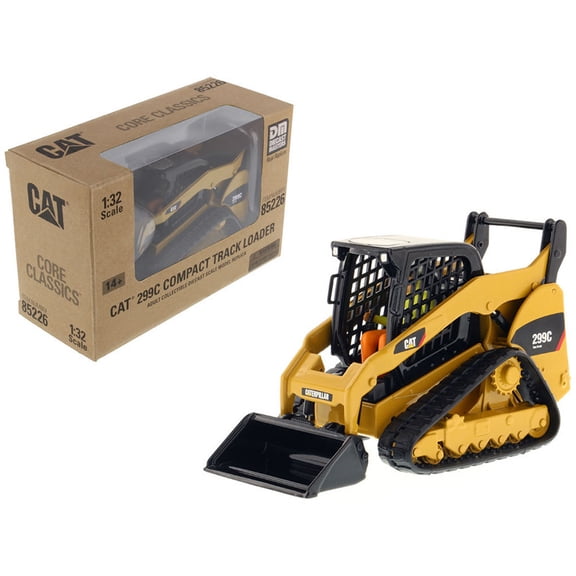 CAT Caterpillar 299C Compact Track Loader w/Work Tools & Operator "Core Classics" Series 1/32 Diecast Model by Diecast Masters