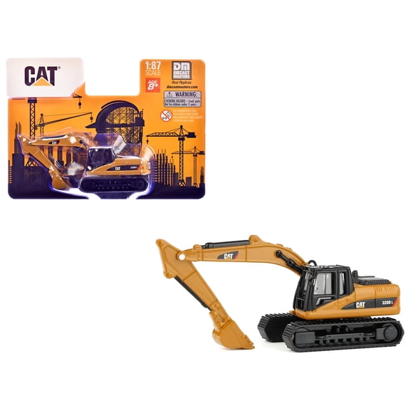 CAT Caterpillar 320D L Hydraulic Excavator Yellow 1/87 (HO) Diecast Model by Diecast Masters