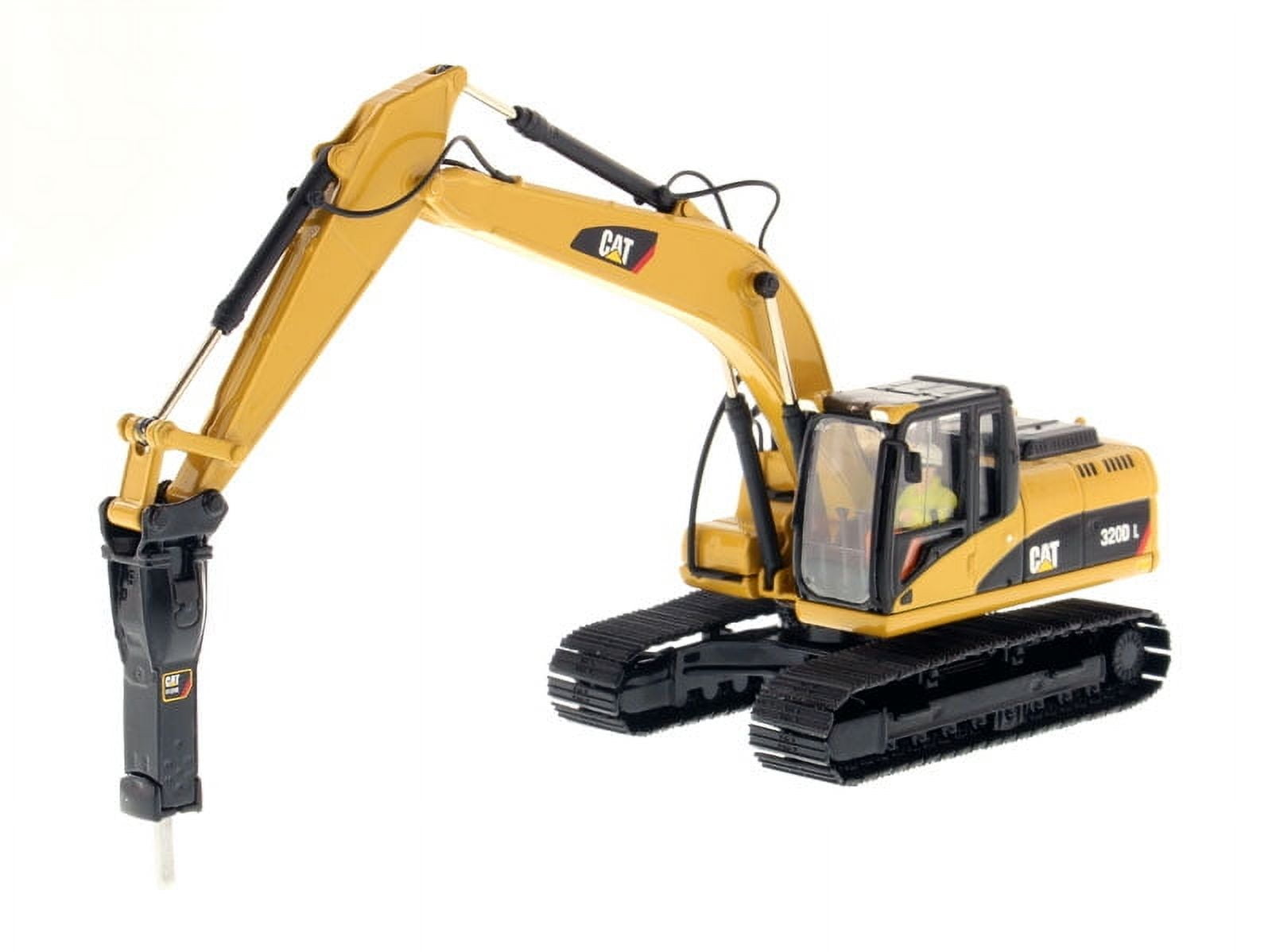CAT Caterpillar 320D L Hydraulic Excavator with Hammer and Operator "Core Classics Series" 1/50 Model by Diecast Masters