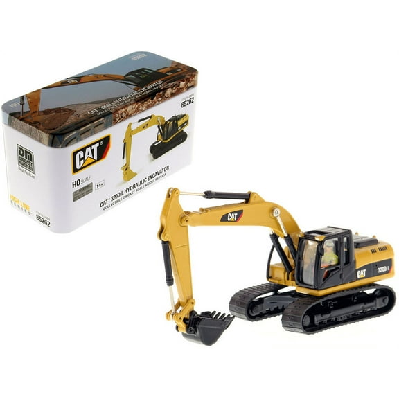 CAT Caterpillar 320D L Hydraulic Excavator with Operator "High Line" Series 1/87 (HO) Scale Diecast Model by Diecast Masters