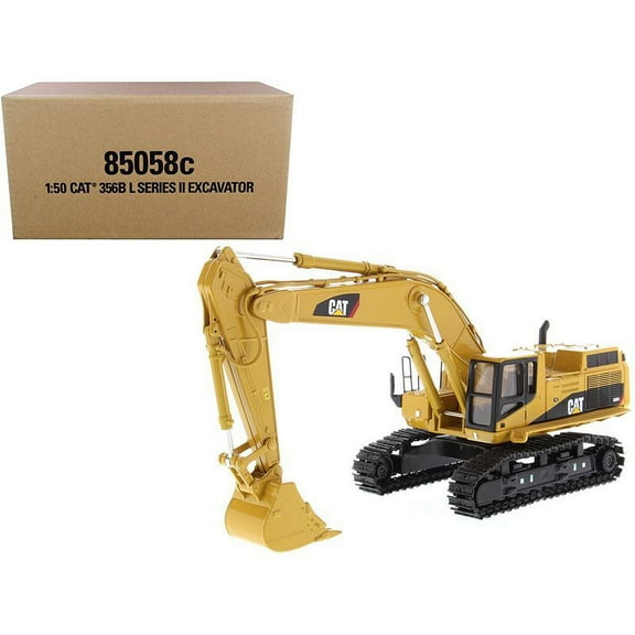 CAT Caterpillar 365B L Series II Hydraulic Excavator with Two Figurines Core Classics Series 1/50 Diecast Model by Diecast Masters