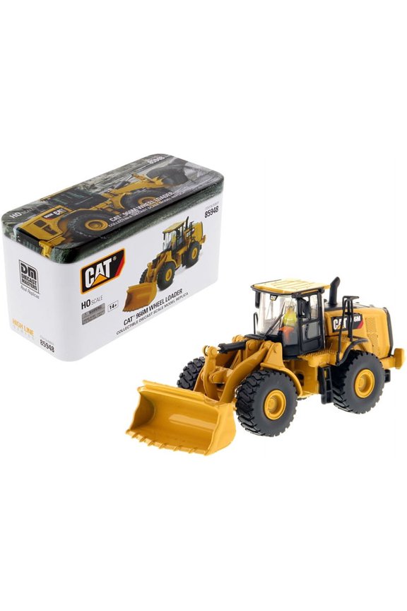 CAT Caterpillar 966M Wheel Loader with Operator "High Line" Series 1/87 (HO) Scale Diecast Model by Diecast Masters