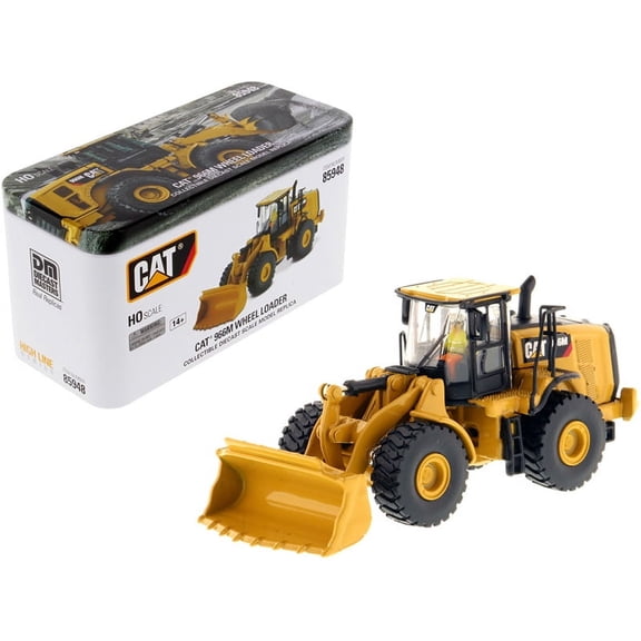 CAT Caterpillar 966M Wheel Loader with Operator "High Line" Series 1/87 (HO) Scale Diecast Model by Masters
