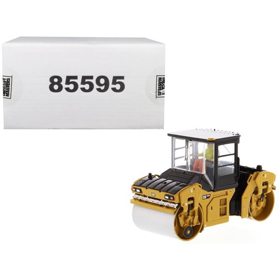 CAT Caterpillar CB-13 Tandem Vibratory Roller with Cab and Operator "High Line Series" 1/50 Diecast Model by Masters