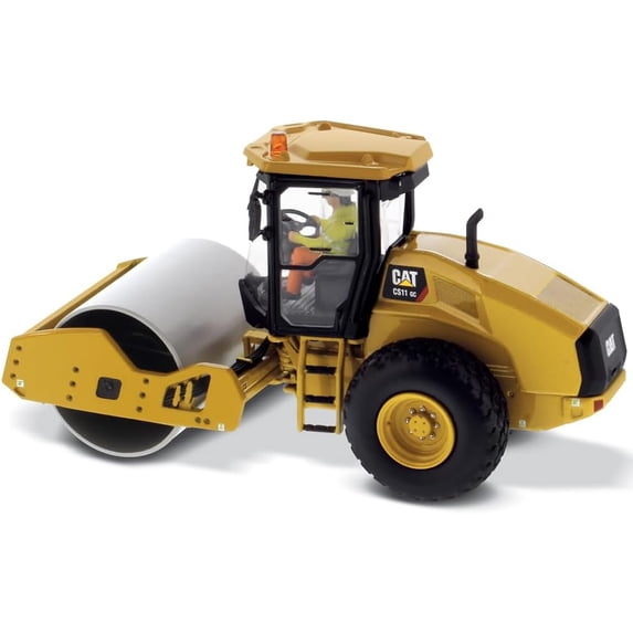CAT Caterpillar CS11 GC Vibratory Soil Compactor with Operator High Line Series 1/50 Diecast Model by Diecast Masters 85589