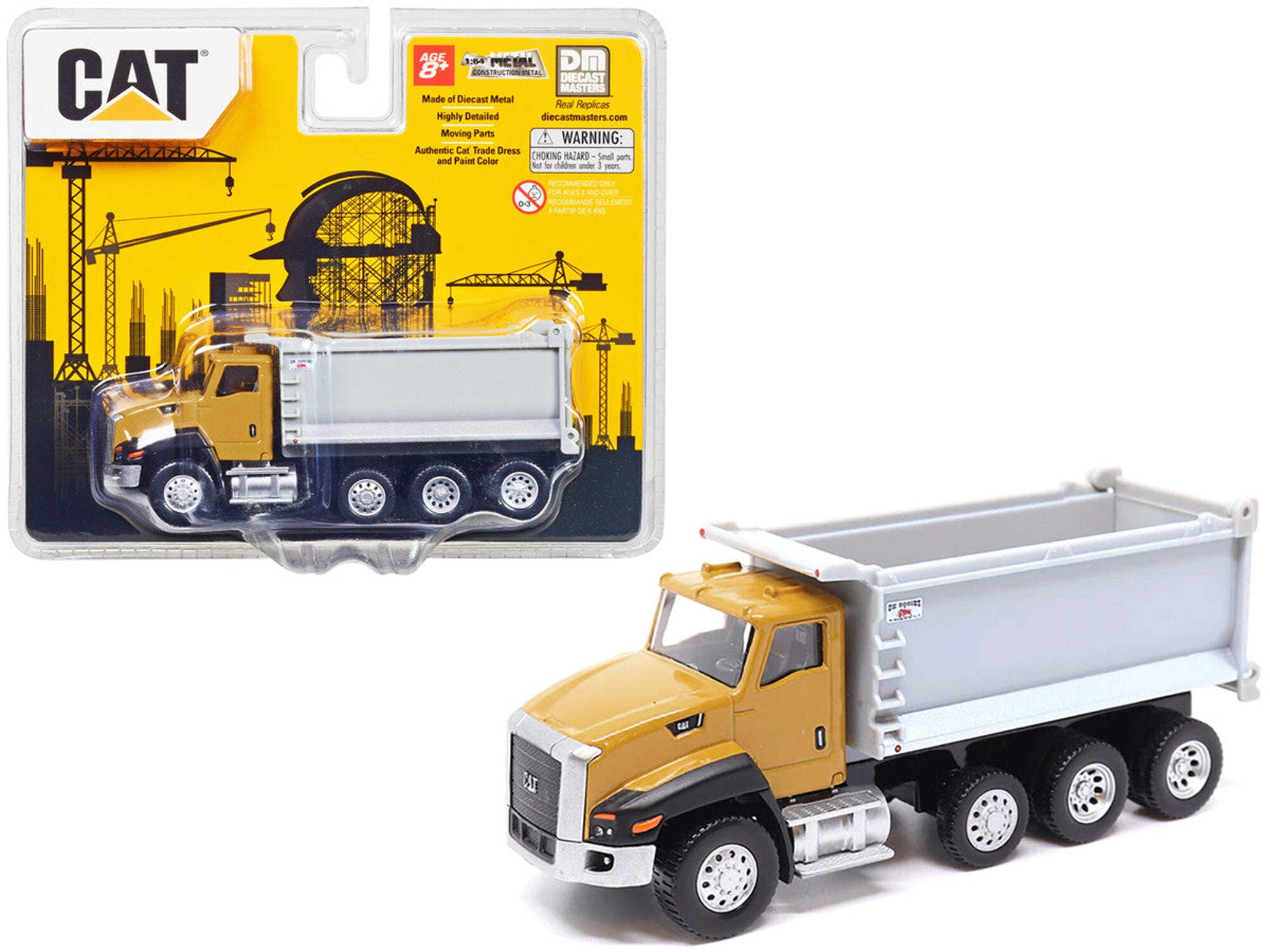 CAT Caterpillar CT660 Dump Truck Yellow and Gray 1/64 CAT Caterpillar CT660 Dump Truck Yellow and Gray 1/64