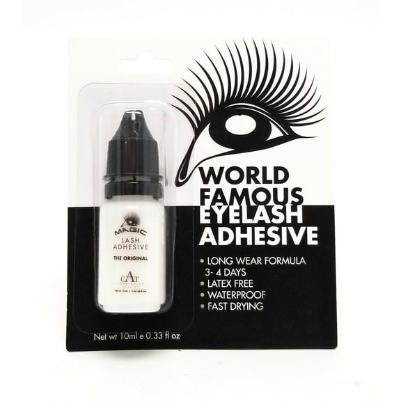 CAT Eyelash Adhesive Extra Strong Long Wear Formula Waterproof Latex Free Fast Drying (0.33 fl. OZ/ 5 ML) Good for 12-18 Applications