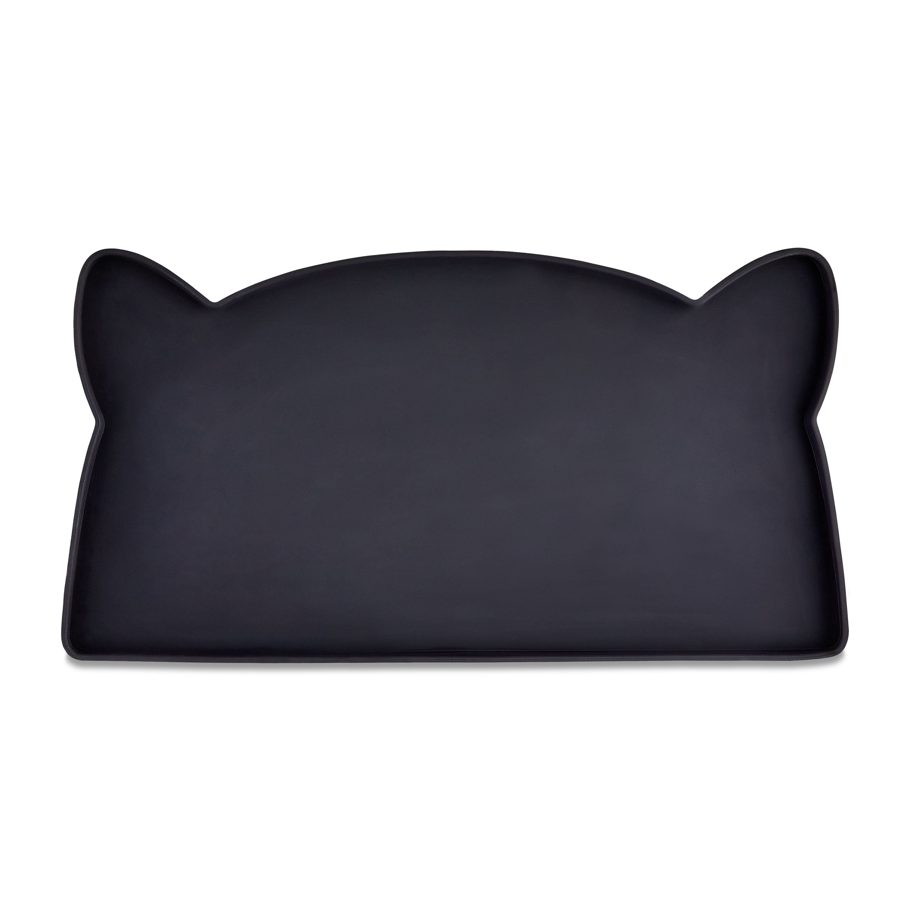 Vibrant Life Silicone Cat Feeding Mat, Black, 17.5" x 9"