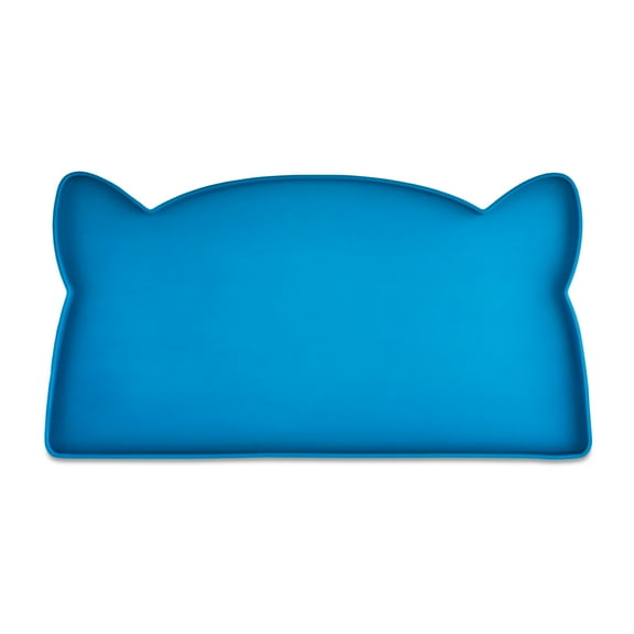 Vibrant Life Silicone Cat Feeding Mat, Blue, 17.5" x 9"