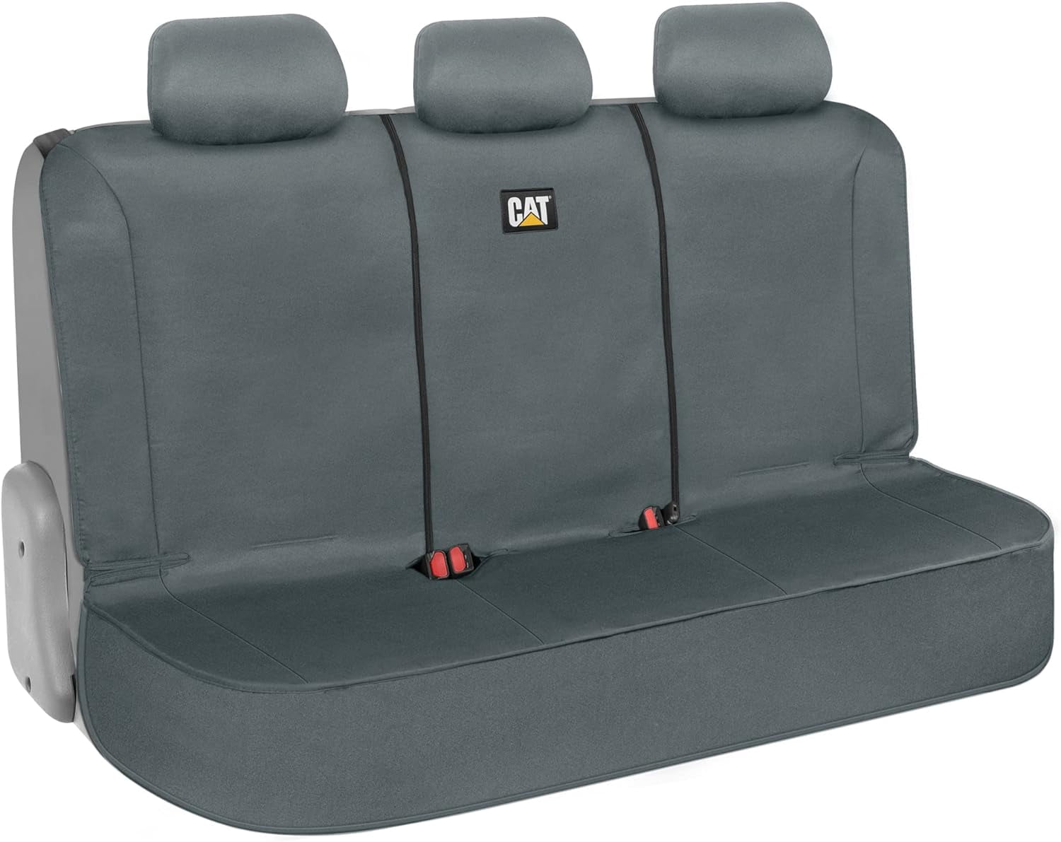 CAT Flexfit Gray Rear Seat Cover for Car - Durable Canvas Material Back ...