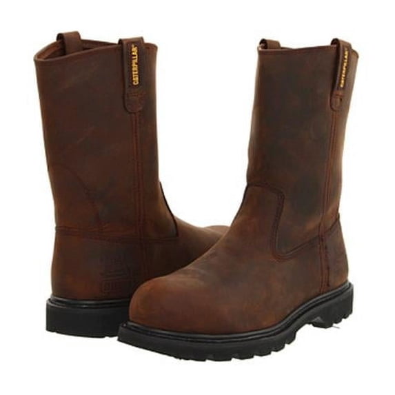 CAT Footwear 11.5 in. Mens Revolver Steel Toe Work Boot, Wide - Dark Brown