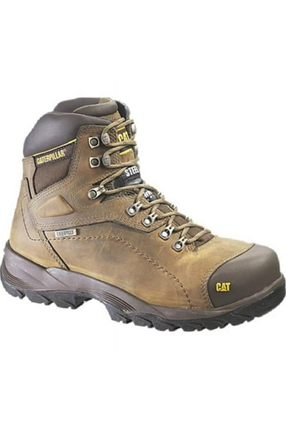 Footwear 220026 11.5 in. Mens Diagnostic Steel Toe Leather Boot, Medium - Dark Beige