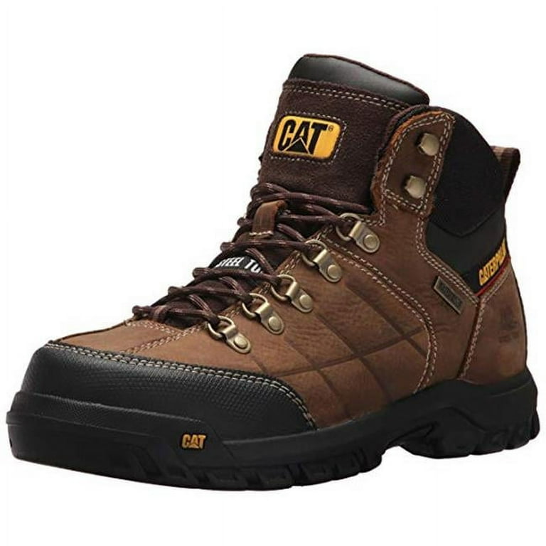 CAT Footwear Mens Waterproof Steel Toe Work Boot, Size Wide