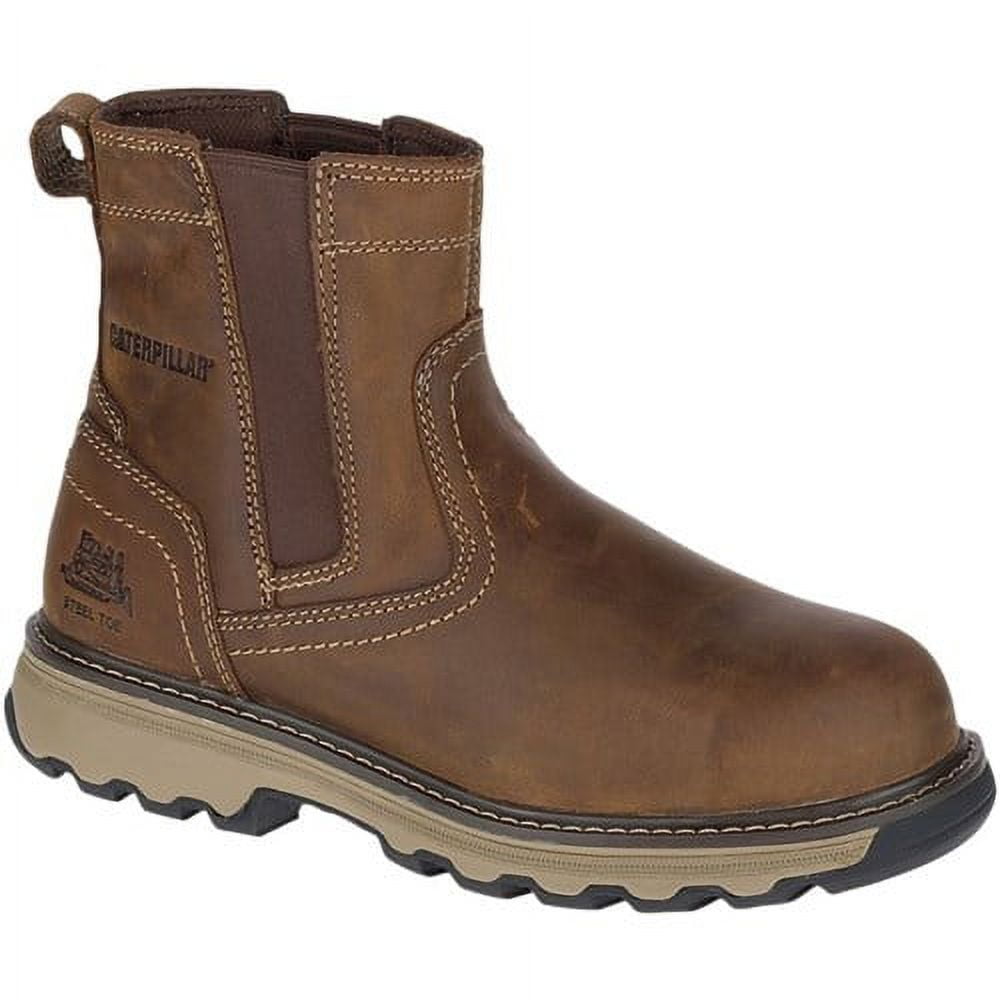 "CAT Footwear Pelton Steel Toe Dark Beige 12(M) Mens Work Boot