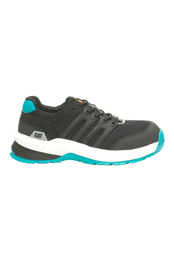 Footwear Women's Streamline 2.0 Composite Toe Work Shoe, Black/Teal, 6.5