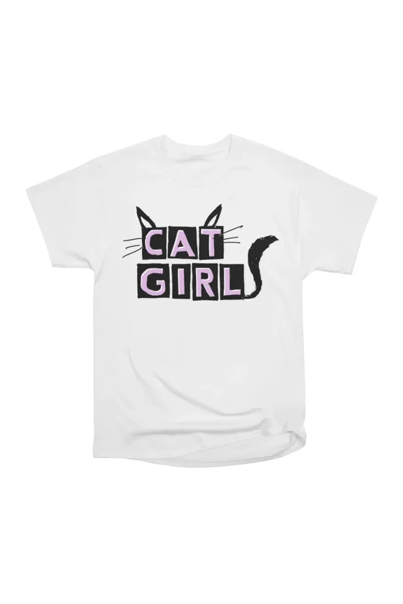CAT GIRL T-Shirt Tee Gift For Him Merch For Her Apparel For Friend