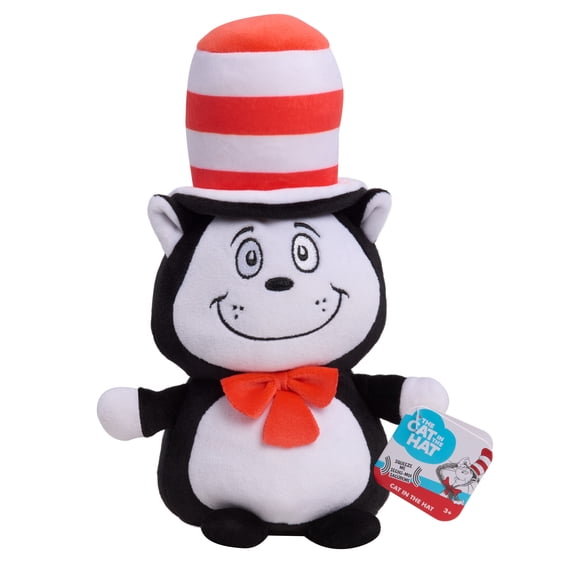 Dr. Seuss Cat in the Hat Squooshy Plush, Collectible 7-Inch-Tall Plush, for Kids Ages 3 and up