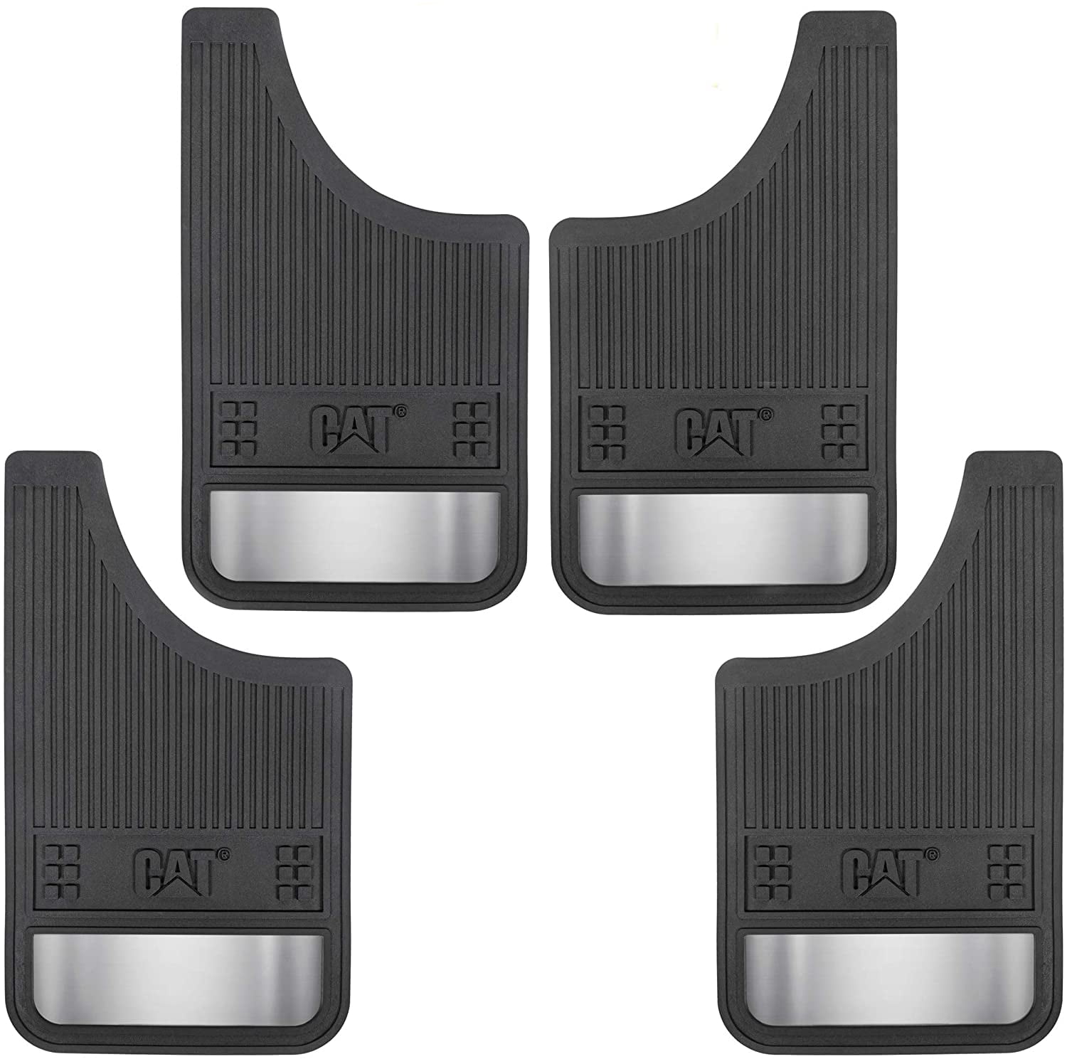 CAT Heavy Duty Pro Mud Flap, Dirt/Slush Protection, Night Reflectors 4 Piece Pack