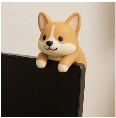 Computer Critter Monitor Character Topper Accessory, Dog