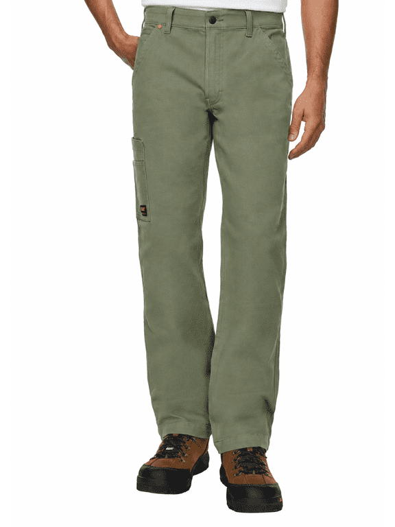 CAT Men's Flexible Waistband Stretch Canvas Utility Pant - Color Green - Size 40X30