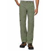 CAT Mens Flexible Waistband Stretch Canvas Utility Pant - Color Green - Size 40X32