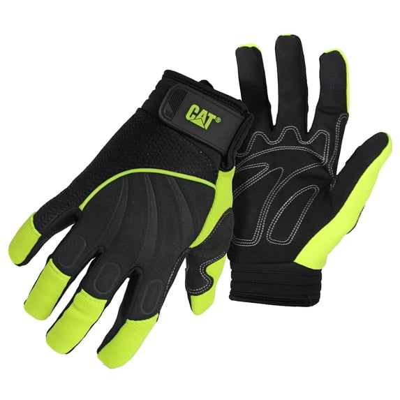 Cat Glove Hi Vis Padded Palm Utility L