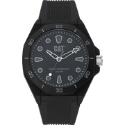 CAT Men's Silicone Strap Wristwatch, Black