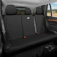 thumbnail image 1 of CAT PU Leather Rear Bench Seat Cover - Black, 60/40 Split Fit for Cars, Trucks, SUVs - Waterproof, Scratch-Resistant, Semi-Universal Fit Rear Seat Protector for Most Auto Interior - Easy Install, 1 of 9