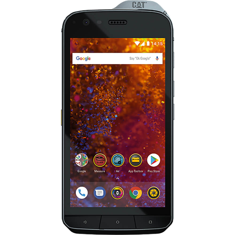 CAT S61 - Smartphone - dual-SIM - 4G LTE - 64 GB - microSD slot - 5.2" - 1920 x 1080 pixels - IPS - RAM 4 GB (8 MP front camera) - 2x rear cameras - Android - image 1 of 4