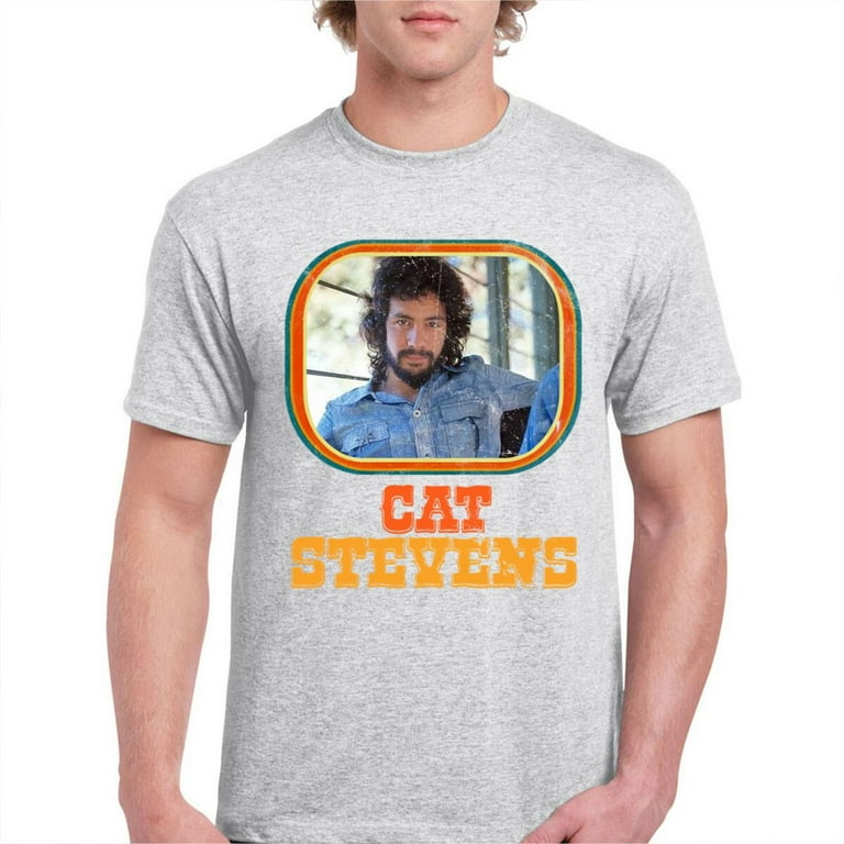 CAT STEVENS Vintage 70s Style Portrait Tee Short Sleeve Unisex T Shirt Walmart