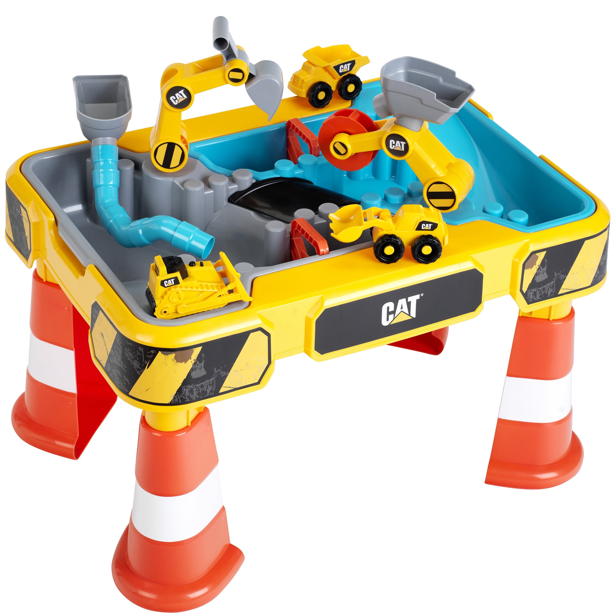 CAT Sand and Water Play Table, Kids Pretend Play, Construction Toys