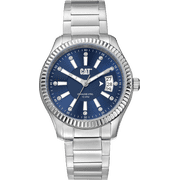CAT Women's Stainless Steel Link Bracelet Wristwatch, Blue