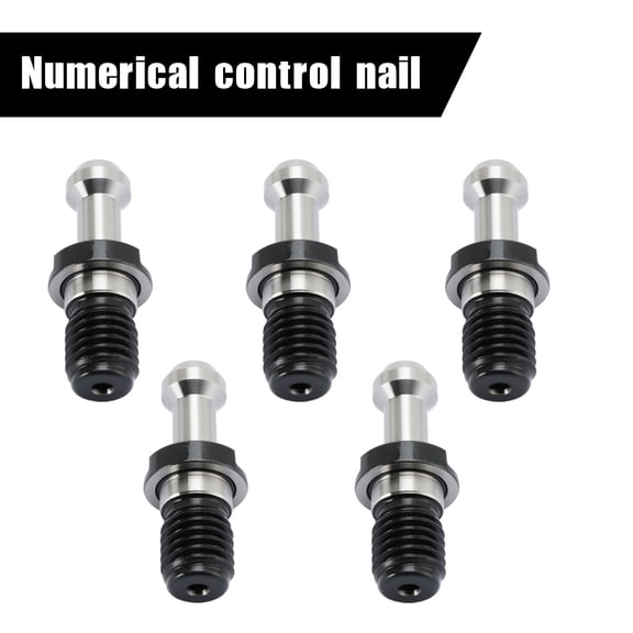 CAT40 45° 0.589" Pull Stud Retention Knob 5-Pack for HAAS CAT CNC - Silver