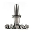 thumbnail image 1 of CAT40 ER32 Precision Collet Chuck Floating Tap Tapping Holder Assembly with 4pcs Tap Collets(1/4",5/16",7/16",1/2”) for CNC Milling Machine Lathe Tool Holder (CAT40-ER32), 1 of 7