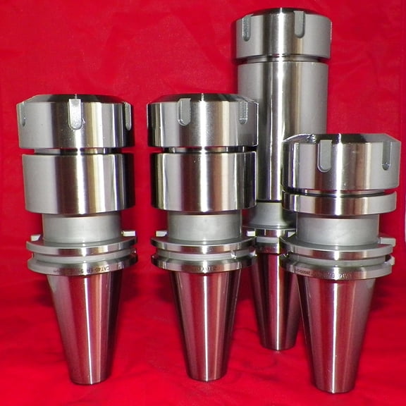 CAT40 ER40 Collet Chucks 4 Pcs w Projection 3.15"-4"-6" Balanced G2.5 @20,000RPM