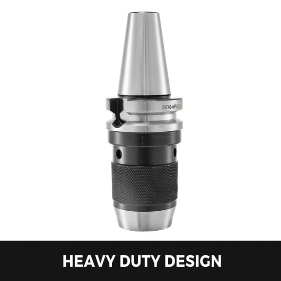 CAT40 Shank 1/2" Keyless Drill Chuck, Integrated Tool for CNC Engraving, Milling, and Lathe Applications