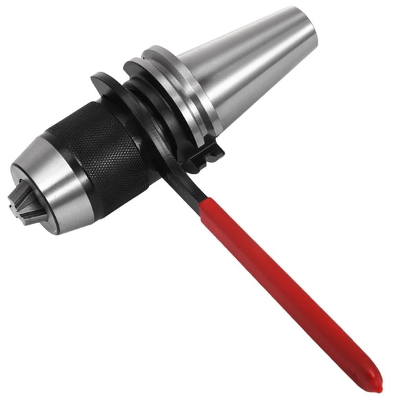 CAT40 Tool Holder, Integrated Keyless Drill Chuck, 1/2 inch Capacity, for CNC Milling Machines, Engraving Machines & Lathes (CAT40 Taper)