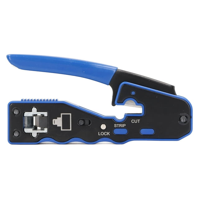 CAT5 CAT5E CAT6 Crimping Tool Pass Through 8P8C Network Registered Jack