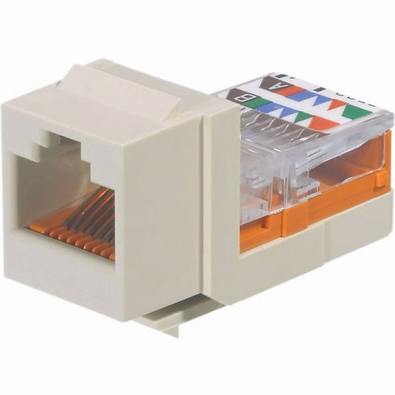 Panduit NK5E88MIWY Cat5e Keystone Jack - 8 Wire - Off White