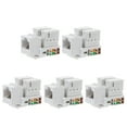 thumbnail image 1 of CAT5E Straight Through Module RJ45 Connector Information Socket Computer Coupler Cable Adapter Ethernet, 1 of 8